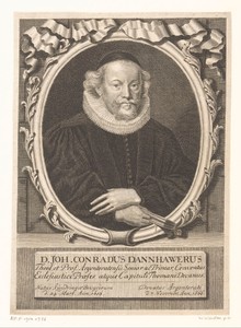 Portret van Johann Conrad Dannhauer
