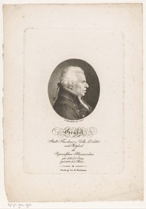 Portret van Johann Conrad Grübel