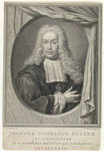 Portret van Johann Conrad Rücker