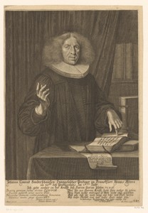 Portret van Johann Conrad Sondershausen