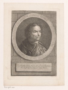 Portret van Johann Daniel Donat
