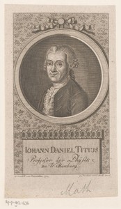 Portret van Johann Daniel Titius