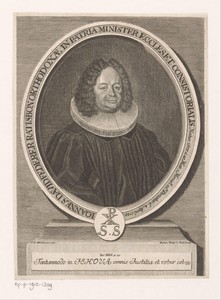 Portret van Johann David Federer