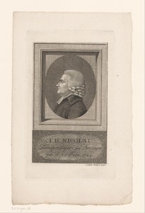 Portret van Johann David Nicolai