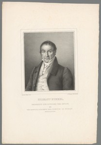 Portret van Johann Erdmann Hummel