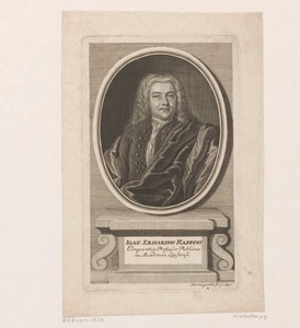 Portret van Johann Erhard Kapp