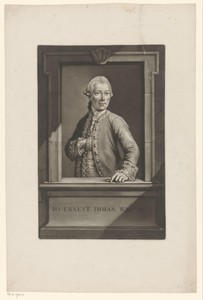 Portret van Johann Ernst Immanuel Walch
