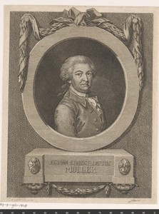 Portret van Johann Ernst Justus Müller