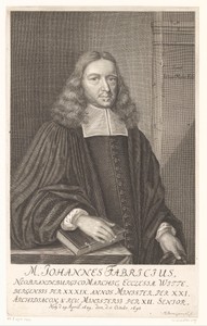 Portret van Johann Fabricius