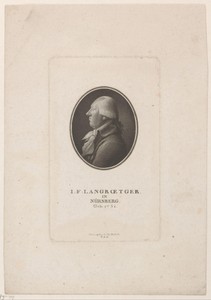 Portret van Johann Ferdinand Langroetger