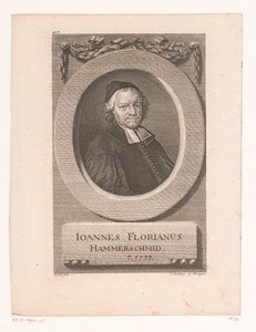 Portret van Johann Florian Hammerschmid