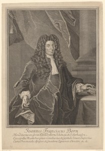 Portret van Johann Franz Born