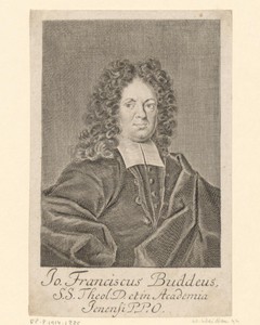 Portret van Johann Franz Buddeus