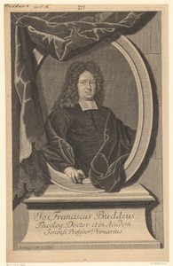 Portret van Johann Franz Buddeus