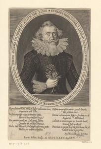 Portret van Johann Freitag op 47-jarige leeftijd
