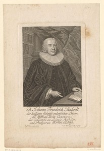 Portret van Johann Friedrich Bahrdt