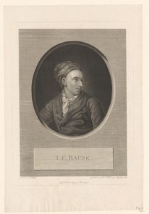 Portret van Johann Friedrich Bause