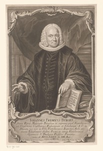 Portret van Johann Friedrich Burg