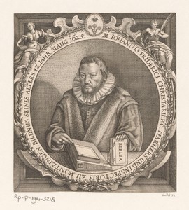 Portret van Johann Friedrich Christarius op 42-jarige leeftijd