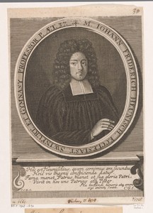 Portret van Johann Friedrich Heunisch