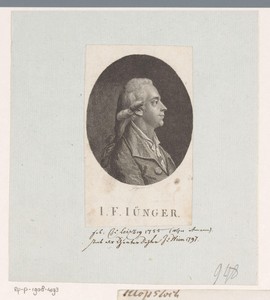Portret van Johann Friedrich Jünger
