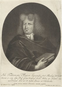 Portret van Johann Friedrich Mayer