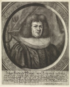 Portret van Johann Friedrich Mayer