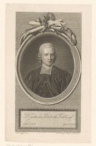 Portret van Johann Friedrich Rehkopf