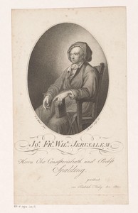 Portret van Johann Friedrich Wilhelm Jerusalem