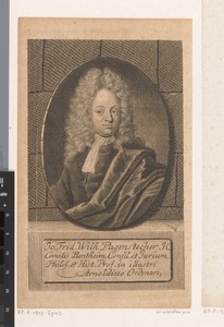 Portret van Johann Friedrich Wilhelm Pagenstecher
