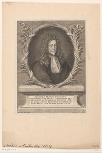 Portret van Johann Frischmuth op 69-jarige leeftijd