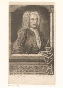 Portret van Johann Georg Estor
