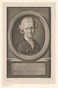 Portret van Johann Georg Heinrich Feder