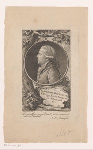Portret van Johann Georg Hoffinger