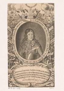 Portret van Johann Georg IV von Sachsen