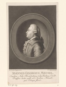 Portret van Johann Georg Meusel
