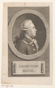 Portret van Johann Georg Meusel