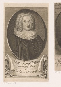 Portret van Johann Georg Palm
