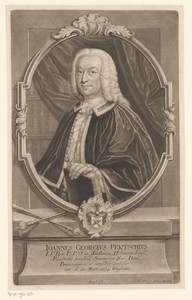 Portret van Johann Georg Pertsch