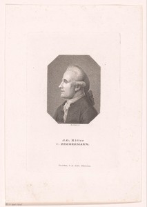 Portret van Johann Georg, Ritter von Zimmermann