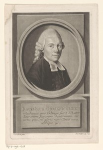 Portret van Johann Georg Rosenmüller