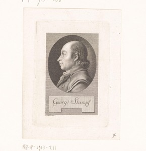 Portret van Johann Georg Stumpf