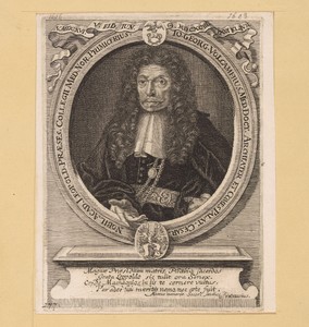 Portret van Johann Georg Volckamer