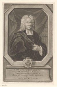 Portret van Johann Georg Walch