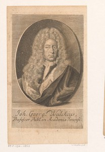 Portret van Johann Georg Walch