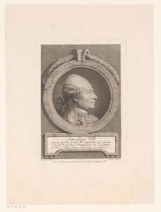 Portret van Johann Georg Wille
