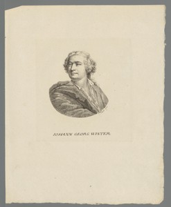 Portret van Johann Georg Winter