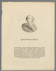 Portret van Johann Georg Winter