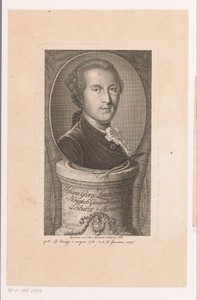 Portret van Johann Georg Zimmermann