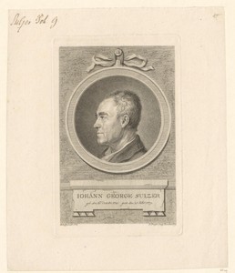 Portret van Johann George Sulzer
